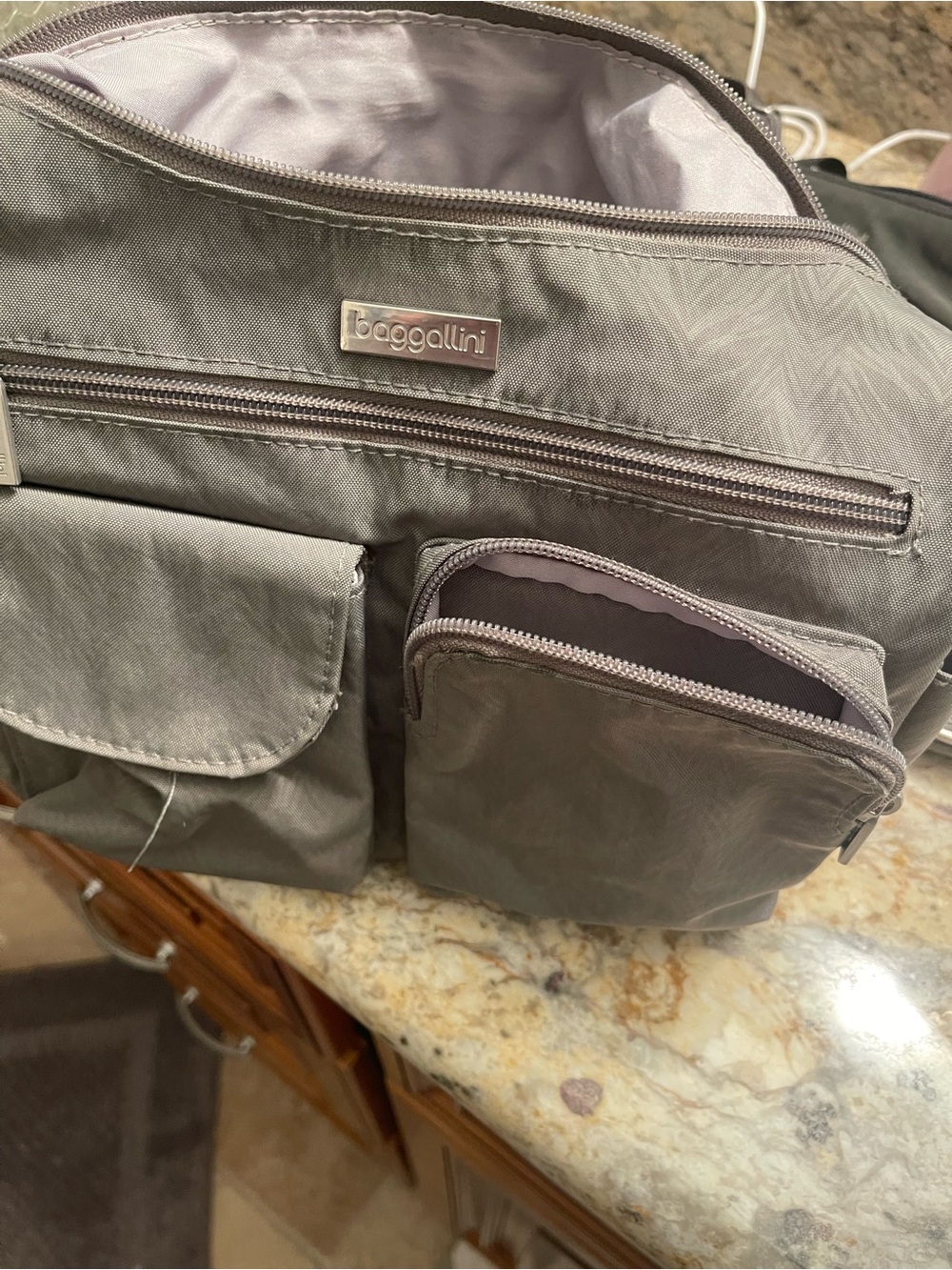 Baggallini Gray Lightweight Travel Toiletry Organizer